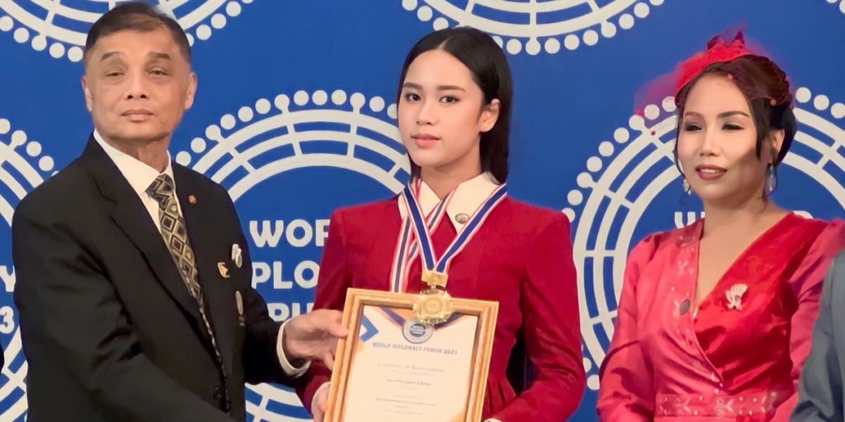 Hoa hậu Bella Vũ nhận giải thưởng Nhà ngoại giao 2023