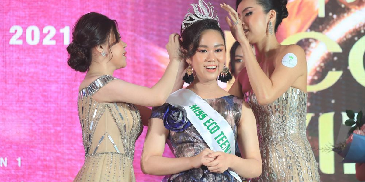 Bella Vũ Huyền Diệu xuất sắc giành vương miện Miss Eco Teen Việt Nam